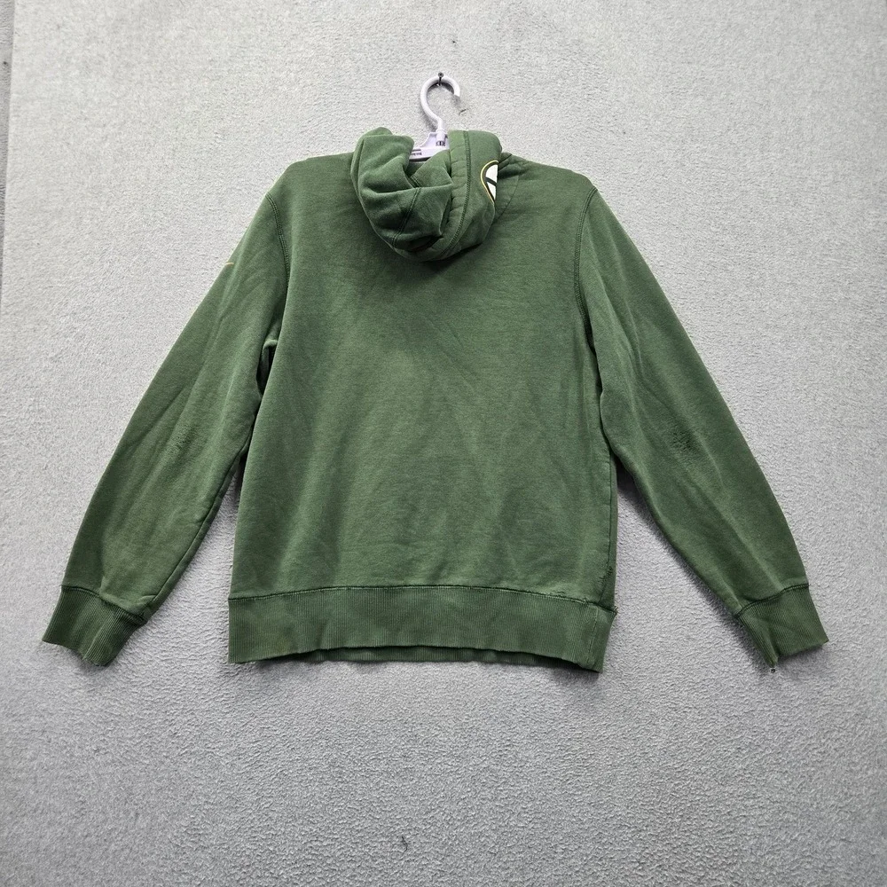 Green Bay Packers Men Hoodie M Green Nike Swoosh Team Logo Fleece Pullover